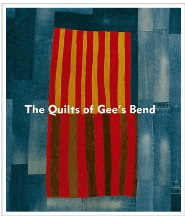 Cover of "The Quilts of Gee's Bend," featuring a vibrant quilt design on a patchwork background.